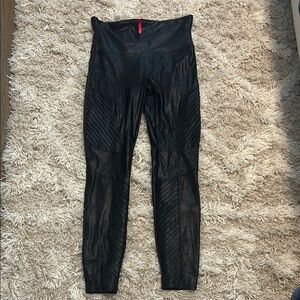 Black Faux Leather Leggings